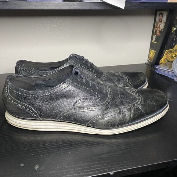 Cole Haan Original Grand II Men's Wingtip Dress Shoes Size 16 Black C21226 - Picture 1 of 16
